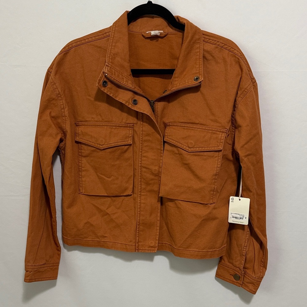 NWt a.n.a copper canyon cropped denim coat